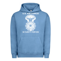 Pigment Pebble Blue air force security forces Urban Hoodie - artisFamous