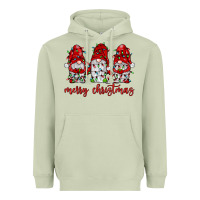 Matcha merry christmas gnome with christmas lights Heavyweight Hoodie - JahusDesignShop