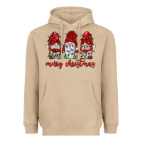 Mushroom merry christmas gnome with christmas lights Heavyweight Hoodie - JahusDesignShop