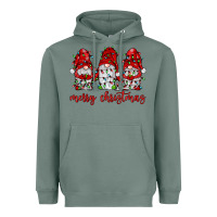 Sage merry christmas gnome with christmas lights Heavyweight Hoodie - JahusDesignShop