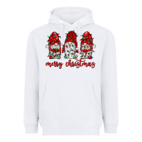 White merry christmas gnome with christmas lights Heavyweight Hoodie - JahusDesignShop