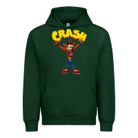 Forest Green crash bandicoot Urban Hoodie - artisFamous
