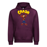 Mauve Wine crash bandicoot Urban Hoodie - artisFamous