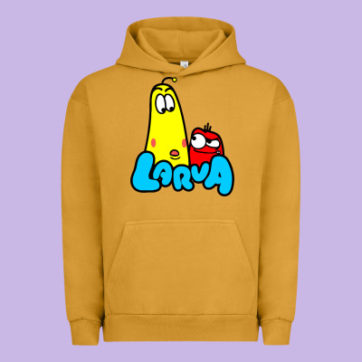 Larva Cartoon Urban Hoodie Designed By Artisfamous