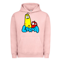 Pigment Salmon larva cartoon Urban Hoodie - artisFamous