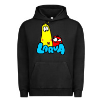 Pigment Black larva cartoon Urban Hoodie - artisFamous