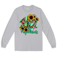 Moon Dust Aquarius Zodiac Sign Sunflower Leopard Serape Long Sleeve Tee - RanaPortraitStore