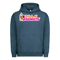 Pigment Midnight Navy dilla' donuts Urban Hoodie - artisFamous