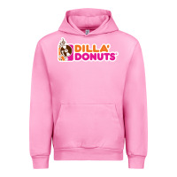 Fuchsia Pink dilla' donuts Urban Hoodie - artisFamous