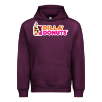 Mauve Wine dilla' donuts Urban Hoodie - artisFamous