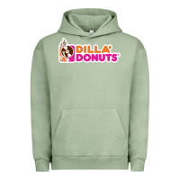 Pigment Oil Green dilla' donuts Urban Hoodie - artisFamous