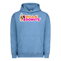 Pigment Pebble Blue dilla' donuts Urban Hoodie - artisFamous