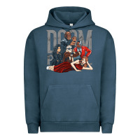 Pigment Midnight Navy doom breakfast patrol Urban Hoodie - artisFamous