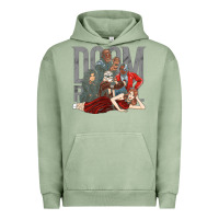 Pigment Oil Green doom breakfast patrol Urban Hoodie - artisFamous