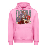 Fuchsia Pink doom breakfast patrol Urban Hoodie - artisFamous