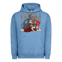 Pigment Pebble Blue doom breakfast patrol Urban Hoodie - artisFamous