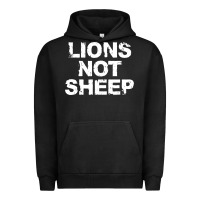 Pigment Black lions not sheep Urban Hoodie - artisFamous