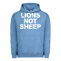Pigment Pebble Blue lions not sheep Urban Hoodie - artisFamous