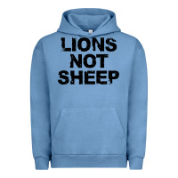 Pigment Pebble Blue lions not sheep Urban Hoodie - artisFamous