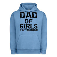 Pigment Pebble Blue dad of girls Urban Hoodie - artisFamous