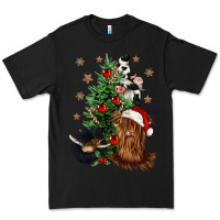 Black heifer cow gnomies christmas tree Premium Tee - CowGirlArtShop