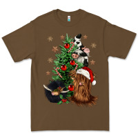 Cacao heifer cow gnomies christmas tree Premium Tee - CowGirlArtShop