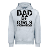 Heather Grey dad of girls Urban Hoodie - artisFamous