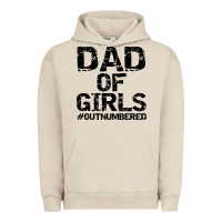 Pigment French Oak dad of girls Urban Hoodie - artisFamous