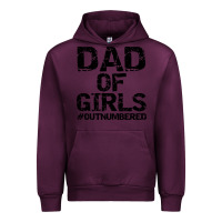 Mauve Wine dad of girls Urban Hoodie - artisFamous