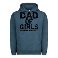 Pigment Midnight Navy dad of girls Urban Hoodie - artisFamous