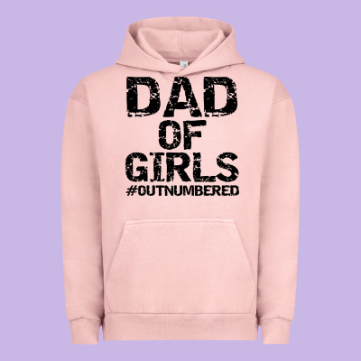 Dad Of Girls Urban Hoodie Designed By Artisfamous