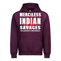 Mauve Wine merciless indian savages Urban Hoodie - artisFamous
