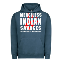 Pigment Midnight Navy merciless indian savages Urban Hoodie - artisFamous