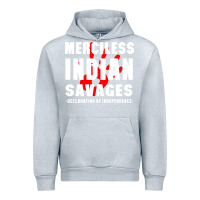 Heather Grey merciless indian savages Urban Hoodie - artisFamous