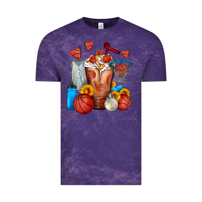 Basketball Sunflower Frappe Vintage Tee by FaDigitalArtStudio | Teevron