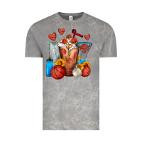 Cloud Rock Basketball Sunflower Frappe Vintage Tee - FaDigitalArtStudio