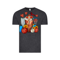 Vintage Black Basketball Sunflower Frappe Vintage Tee - FaDigitalArtStudio
