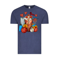 Vintage Denim Basketball Sunflower Frappe Vintage Tee - FaDigitalArtStudio