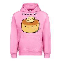 Fuchsia Pink i'm on a roll! Urban Hoodie - artisFamous