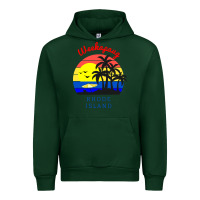 Forest Green weekapaug, rhode island sunset Urban Hoodie - artisFamous