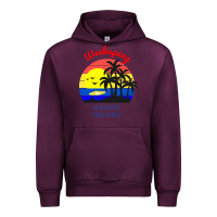 Mauve Wine weekapaug, rhode island sunset Urban Hoodie - artisFamous