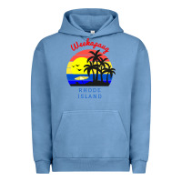 Pigment Pebble Blue weekapaug, rhode island sunset Urban Hoodie - artisFamous