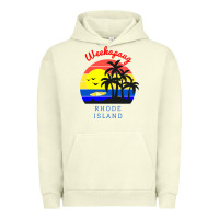 Pigment Pistachio weekapaug, rhode island sunset Urban Hoodie - artisFamous