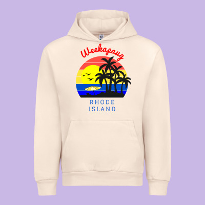 Weekapaug, Rhode Island Sunset Urban Hoodie Designed By Artisfamous