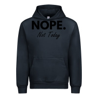 Navy nope not today Urban Hoodie - artisFamous