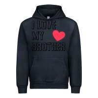 Navy i love my brother, brothers day , brother sister  love Urban Hoodie - artisFamous