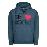 Pigment Midnight Navy i love my brother, brothers day , brother sister  love Urban Hoodie - artisFamous