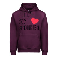 Mauve Wine i love my brother, brothers day , brother sister  love Urban Hoodie - artisFamous