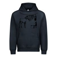Navy Banksy Zebra Urban Hoodie - artisFamous