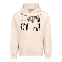 Sandshell Banksy Zebra Urban Hoodie - artisFamous